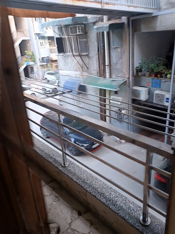 Balcony in 3 BHK Apartment at Puru Apartments, Rohini Sector 13 – for Rent