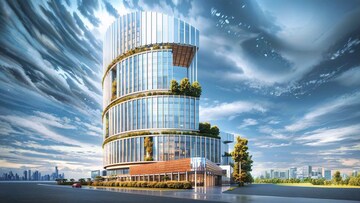  Office Space – Exterior View View at DAH Greentech NX One, Tech Zone 4 Greater Noida - for Rent