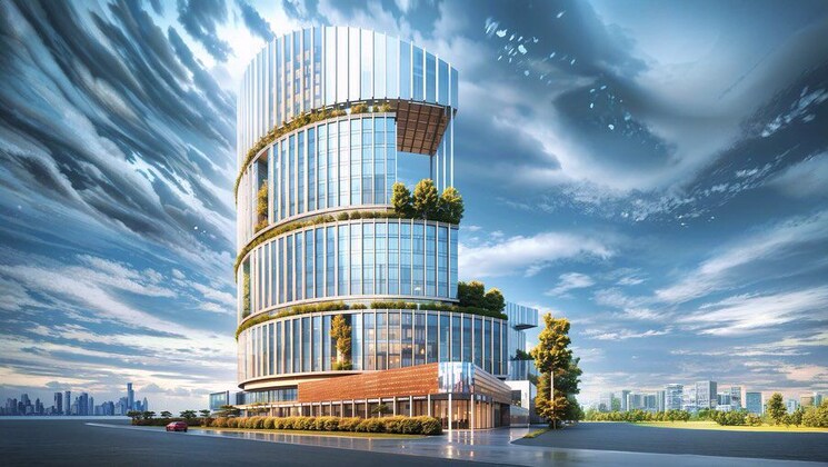 Exterior View, dah-greentech-nx-one Commercial Office Space 856 Sq.Ft. In Tech Zone 4 Greater Noida Greater Noida 9302409