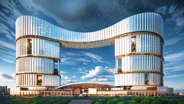  Office Space – Exterior View View at DAH Greentech NX One, Tech Zone 4 Greater Noida - for Rent