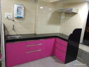 Kitchen in 1 BHK Apartment at Ajmera Odyessey Apartment, Bhakti Park – for Rent