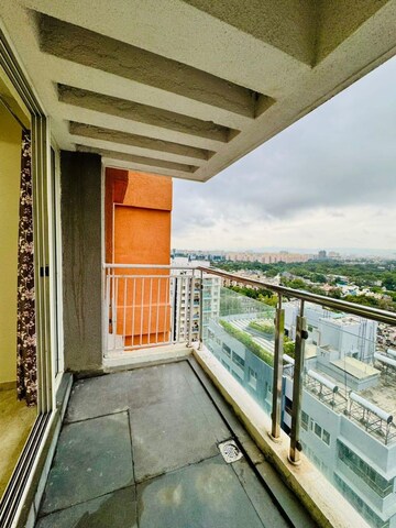 Balcony in 2 BHK Apartment at Gera Trinity Towers, Kharadi – for Rent