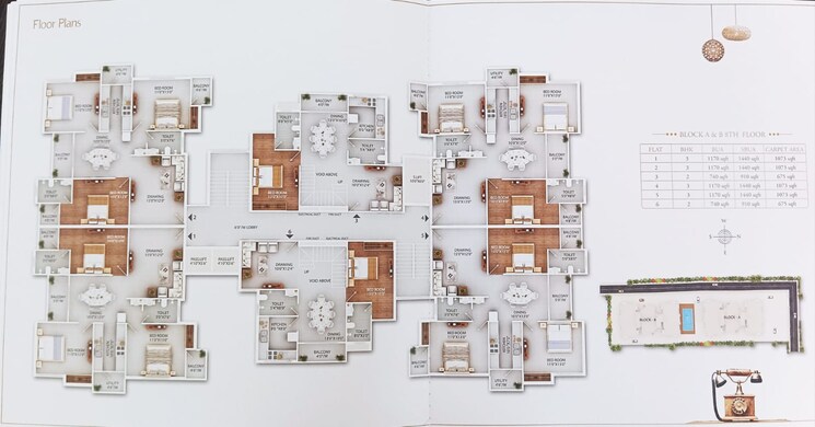 Floor Plan, bariatu 3 Bedroom 1440 Sq.Ft. Apartment In Bariatu Ranchi 9302779