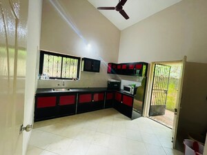Kitchen in 3 BHK Villa at Nachinola – for Rent