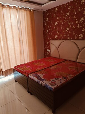 Bedroom in 3 BHK Builder Floor at Motia Blue Ridge, Dhakoli – for Rent