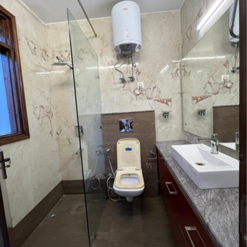 Bathroom in 3 BHK Builder Floor at Navjeevan Vihar – for Rent