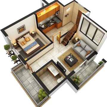 Floor Plan in 1 BHK Villa at Chandapura – for Sale