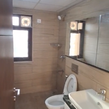 Bathroom in 3 BHK Apartment at Bren Zahara, Harlur – for Rent