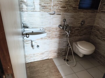 Bathroom in 3 BHK Apartment at Blue Kites CHS Ltd, Kopar Khairane – for Rent
