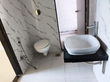 Bathroom in 3 BHK Apartment at Blue Kites CHS Ltd, Kopar Khairane – for Rent