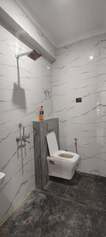 Bathroom in 3 BHK Builder Floor at Chattarpur – for Rent