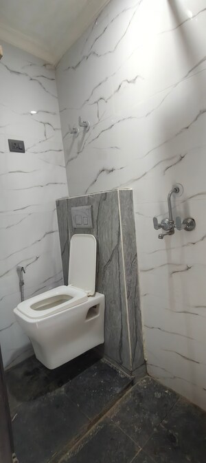 Bathroom in 3 BHK Builder Floor at Chattarpur – for Rent