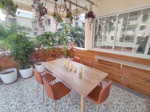 Balcony in 3 BHK Apartment at Cozy Home, Bandra West – for Rent