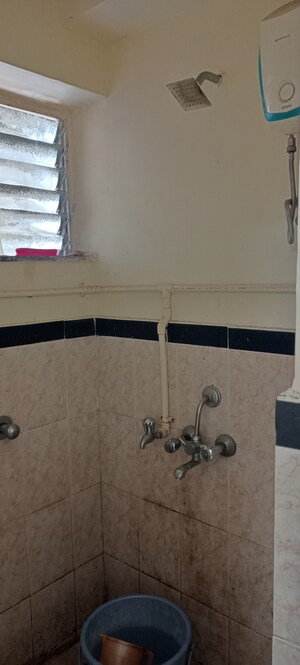 Attached Bathroom in 1 BHK Apartment at MHADA Prakash Cotton Mill, Lower Parel – for Rent