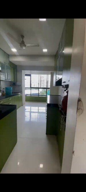 Kitchen in 3 BHK Apartment at Lokhandwala Green Acres, Andheri West – for Rent