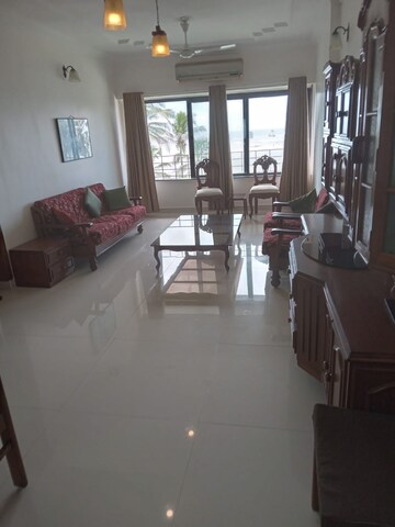 Living Room in 2 BHK Apartment at Bandstand Apartment, Bandra West – for Rent