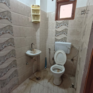 Bathroom in 2 BHK Builder Floor at Neb Sarai – for Rent