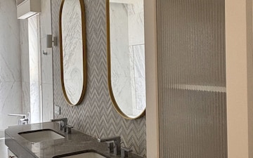 Bathroom in 4 BHK Apartment at Bhartiya Leela Residences, Thanisandra Main Road – for Sale