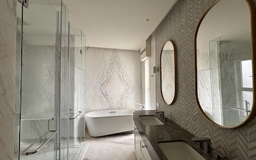 Bathroom in 4 BHK Apartment at Bhartiya Leela Residences, Thanisandra Main Road – for Sale