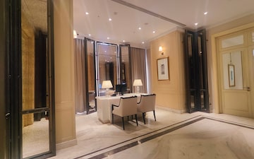 Living Room in 4 BHK Apartment at Bhartiya Leela Residences, Thanisandra Main Road – for Sale