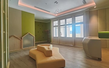 Living Room in 4 BHK Apartment at Bhartiya Leela Residences, Thanisandra Main Road – for Sale