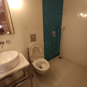 Bathroom in 3 BHK Apartment at Lodha Fiorenza, Goregaon East – for Rent