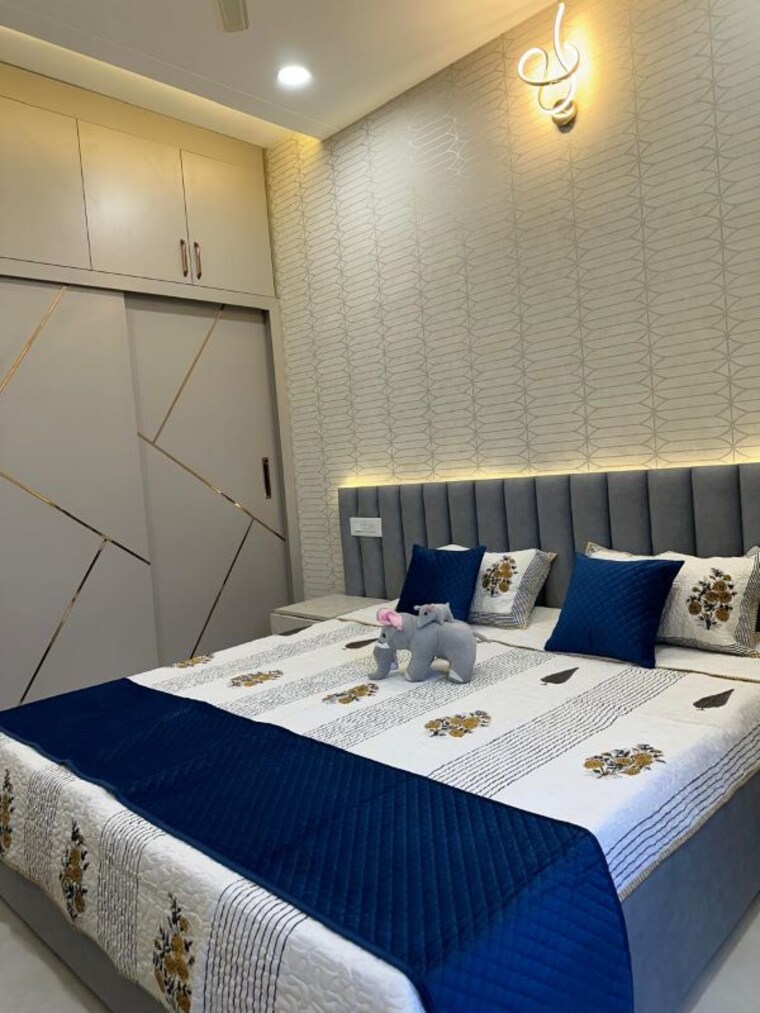 Bedroom, dhakoli 4 Bedroom 1700 Sq.Ft. Villa In Dhakoli Zirakpur 9304324