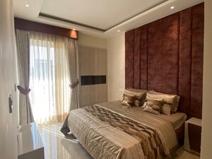 Bedroom in 3 BHK Builder Floor at Motia'z Harmony Greens, Dhakoli – for Sale
