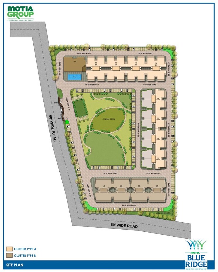 Master Plan, motia-blue-ridge 3 Bedroom 1650 Sq.Ft. Apartment In Dhakoli Zirakpur 9304471