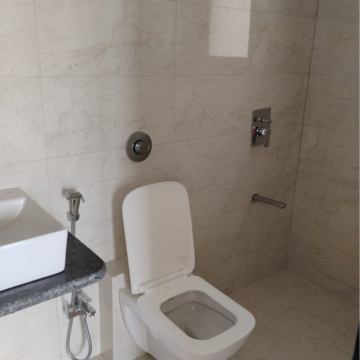 Bathroom in 2 BHK Apartment at Linux Bonheur, Bhagwan Nagar – for Rent