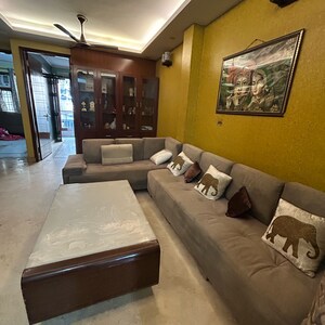 Living Room in 3 BHK Builder Floor at Kotla Mubarakpur – for Sale