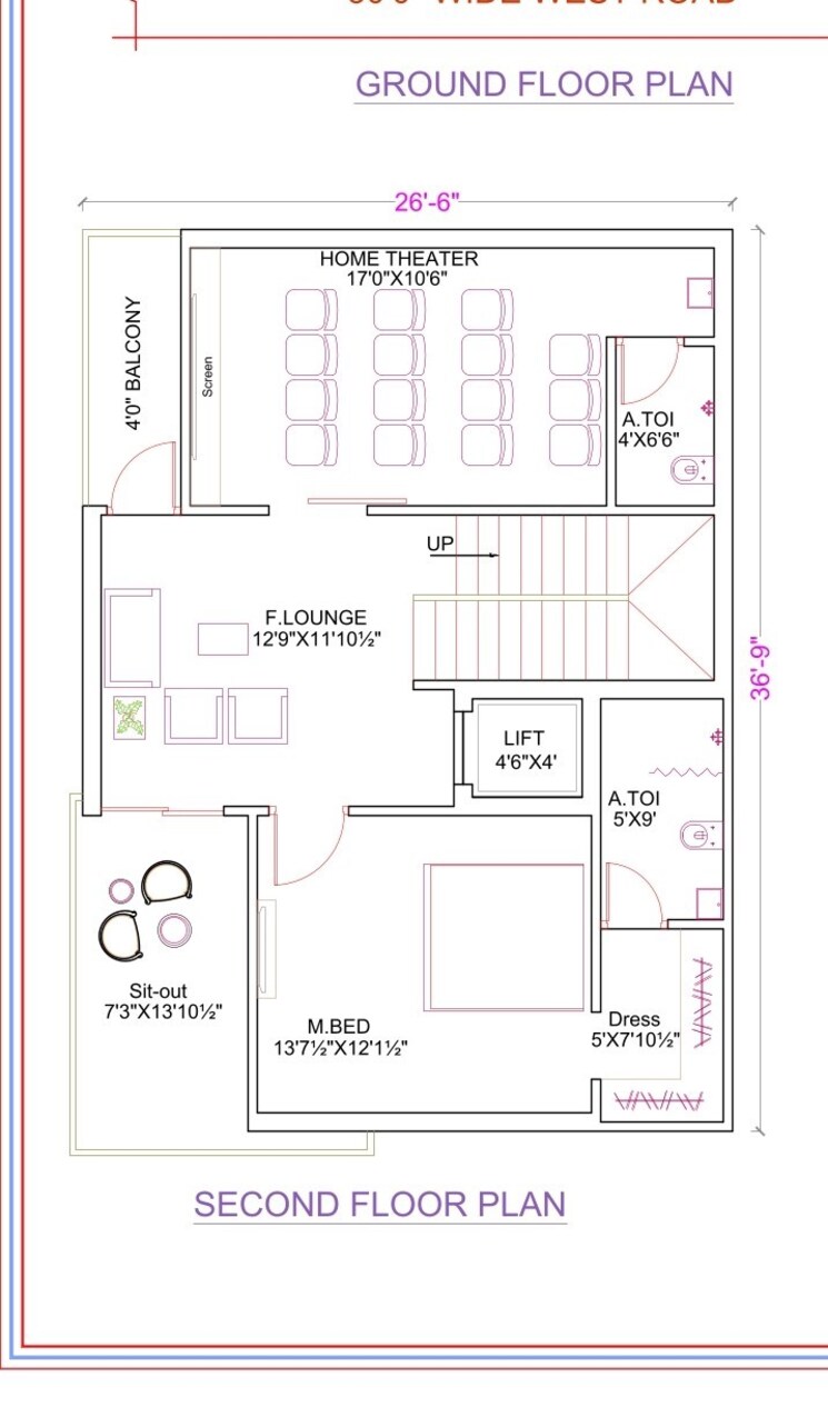 Floor Plan, adibatla 4 Bedroom 3253 Sq.Ft. Villa In Adibatla Hyderabad 9304641