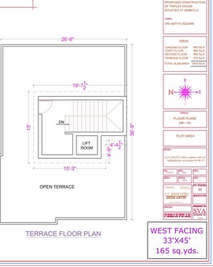Floor Plan in 4 BHK Villa at Adibatla – for Sale