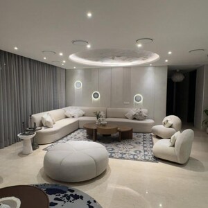 Living Room in 4 BHK Apartment at Suncity Platinum Towers, Maruti Vihar – for Sale