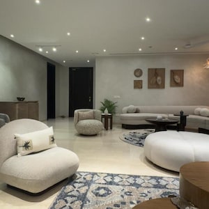 Living Room in 4 BHK Apartment at Suncity Platinum Towers, Maruti Vihar – for Sale