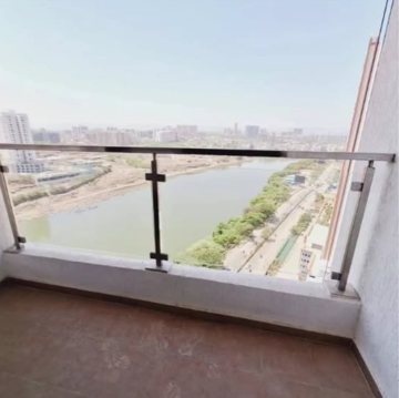 Balcony in 1 BHK Apartment at Duville Riverdale Suites, Santipur – for Sale
