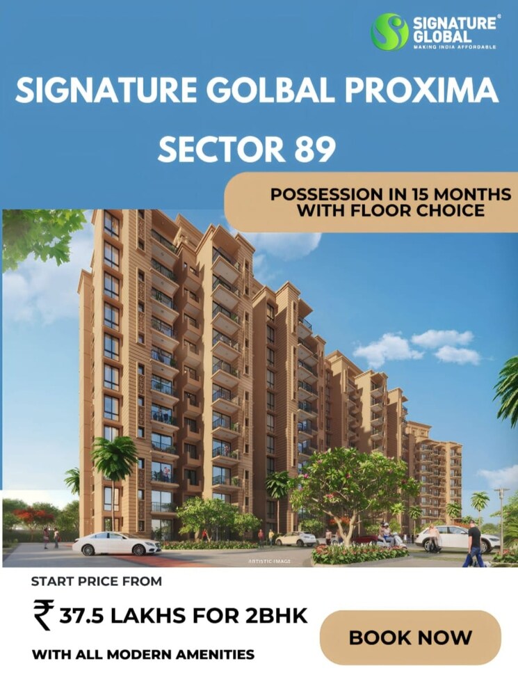 Exterior View, signature-global-proxima 2 Bedroom 685 Sq.Ft. Apartment In Sector 89 Gurgaon 9304798