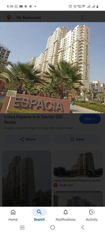 3 BHK Apartment For Rent in 3C Lotus Boulevard Espacia, Sector 100