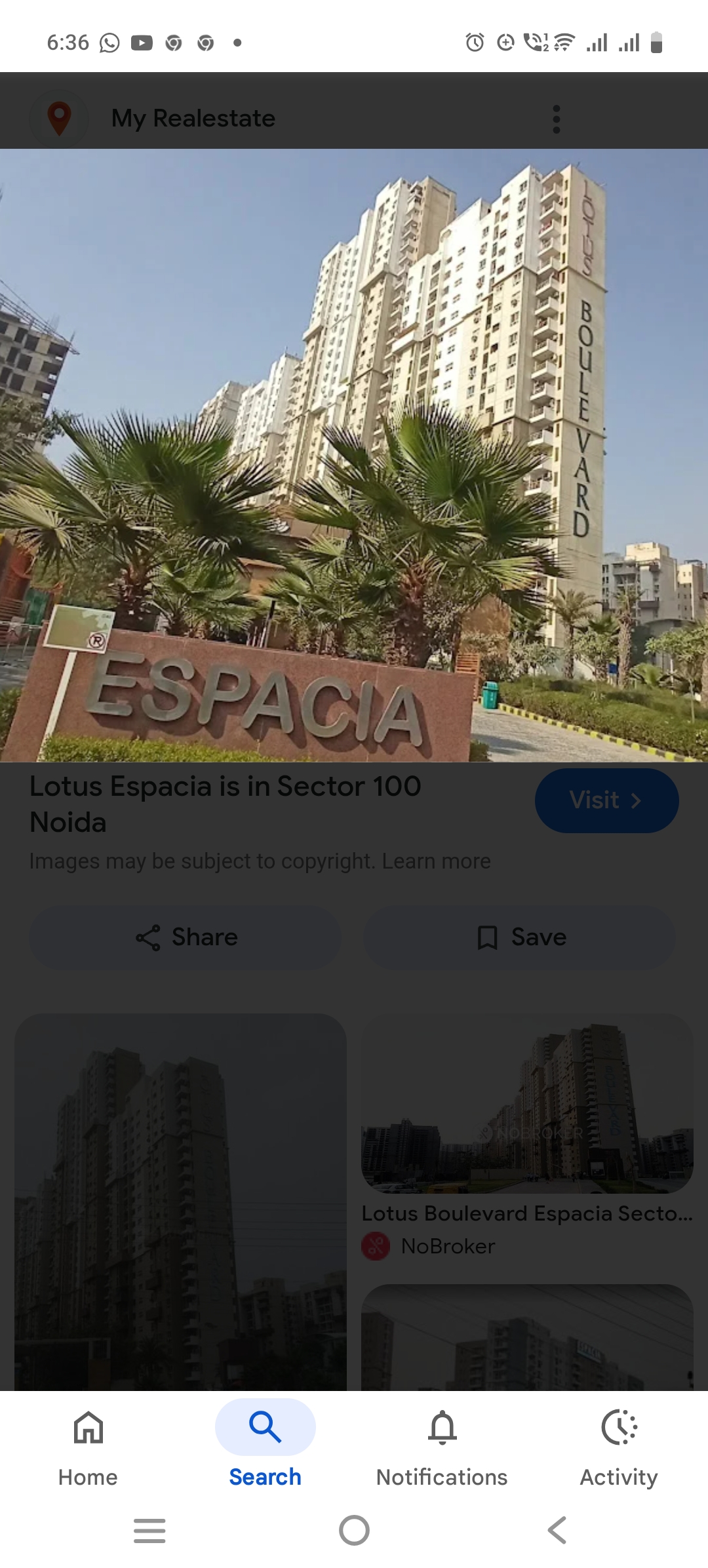 3 BHK Apartment For Rent in 3C Lotus Boulevard Espacia