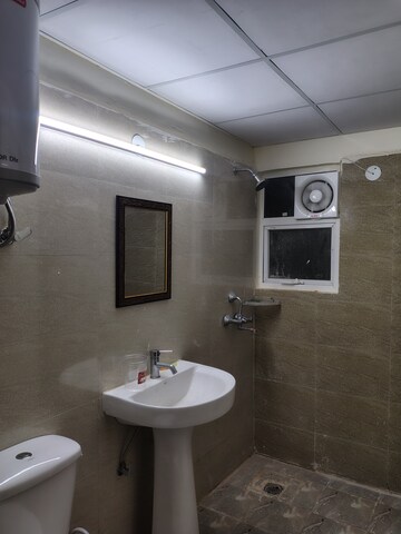 Bathroom in 3 BHK Apartment at Amrapali Terrace Homes, Tech Zone 4 Greater Noida – for Rent