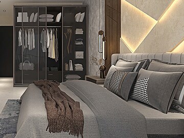 Living Room in 2 BHK Apartment at Ajmera Downtown, Marine Lines – for Sale