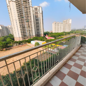 Balcony in 2 BHK Apartment at Shree Vardhman Green Court, Sector 90 – for Rent