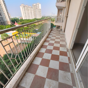 Balcony in 2 BHK Apartment at Shree Vardhman Green Court, Sector 90 – for Rent