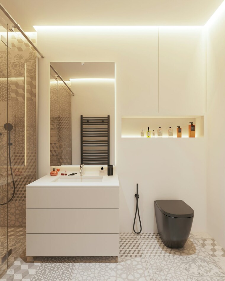 Bathroom, godrej-eternal-palms 3 Bedroom 1000 Sq.Ft. Apartment In Sanpada Navi Mumbai 9305121