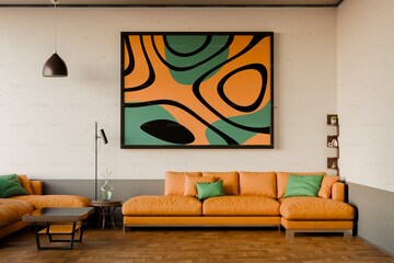 Living Room in 3 BHK Apartment at Godrej Eternal Palms, Sanpada – for Sale