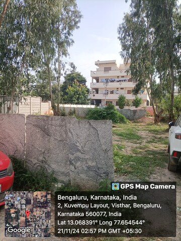  Plot – Exterior View View at Hennur Road - for Sale