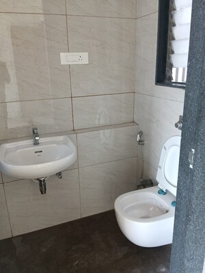 Bathroom in 3 BHK Apartment at Chandak 34 Park Estate, Goregaon West – for Rent