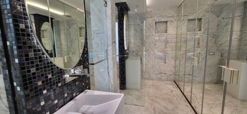 Bathroom in 4 BHK Builder Floor at Panchsheel Park – for Rent