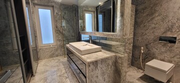 Bathroom in 4 BHK Builder Floor at Panchsheel Park – for Rent