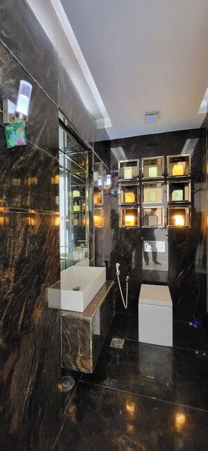 Bathroom in 4 BHK Builder Floor at Panchsheel Park – for Rent